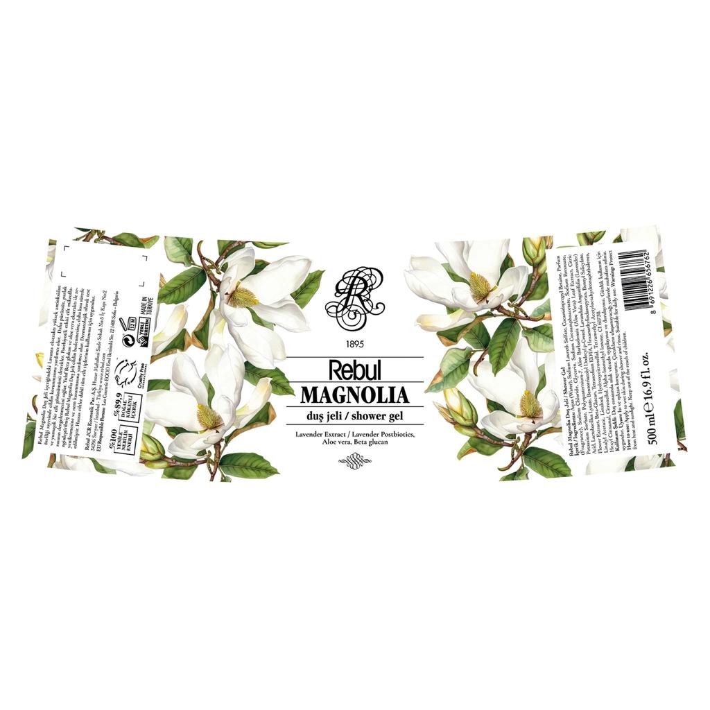Rebul Magnolia Shower Gel Hydrating Body Wash 500 ml