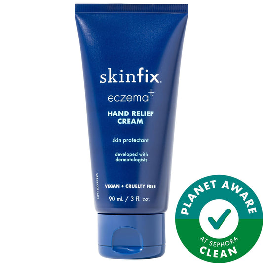 Eczema+ Ceramide Hand + Foot Relief Cream - Clinically-Tested, Vegan, Gluten-Free, Cruelty-Free | Soothes Dry, Cracked Skin & Eczema