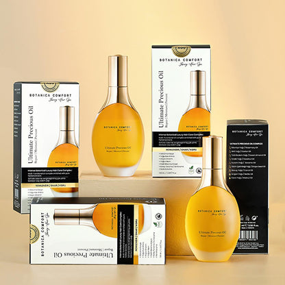 Botanica Comfort Luxury Hair Spa Oil: Intense Repair, Color Protection & Hair Density - Rosemary, Castor, Nettle & Almond Oil Blend, 3.38 fl oz