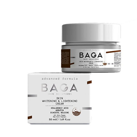 Baga Anti Dark Skin Lightening & Brightening Cream - Dark Spot Remover, Hyperpigmentation & Age Spot Treatment - Arbutin & Niacinamide - 1.69 fl oz
