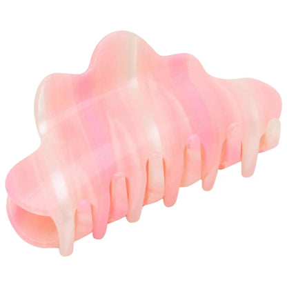 Baby Nimbus Olive Check Hair Claw Clip: Secure Hold, Eco-Friendly Acetate, Effortless Styling for Fine Hair