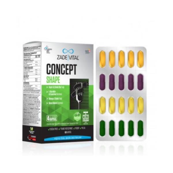 Zade Vital Concept Shape Wellness Supplement 60 Capsules