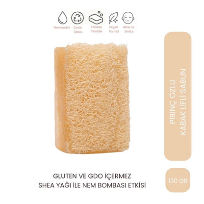 Let'scrub Natural Loofah Rice Soap for Brightening 130g