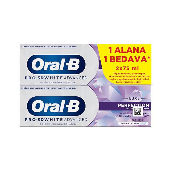 Oral-B Pro 3D White Luxe Perfection Toothpaste 2x75ml