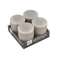 Rubin Licht Rustic Taupe Candle - Long-Lasting Paraffin Wax, 35 Hours Burn Time