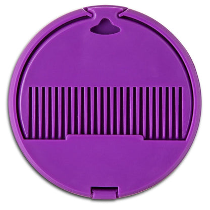 Eklips Purple Folding Pocket Mirror & Comb Set