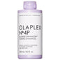 No.4P Blonde Hydrating & Brightening Purple Toning Shampoo by OLAPLEX - Sulfate-Free, Vegan, Color Safe