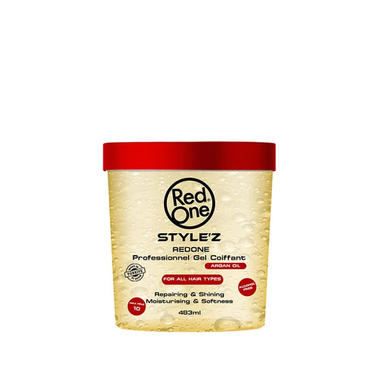 RedOne Stylez Argan Oil Hair Gel - Nourishing Styling for Healthier Hair, 16.34 fl oz