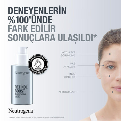Neutrogena Retinol Boost Anti-Aging Serum: Reduce Wrinkles, Improve Skin Elasticity & Brightness - Fight Dark Spots & Achieve Youthful Skin