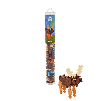 Plus Plus Construction Toy, 100 Piece Creative Building Set in Reusable Tube - Danish Made Educational Toy for Kids