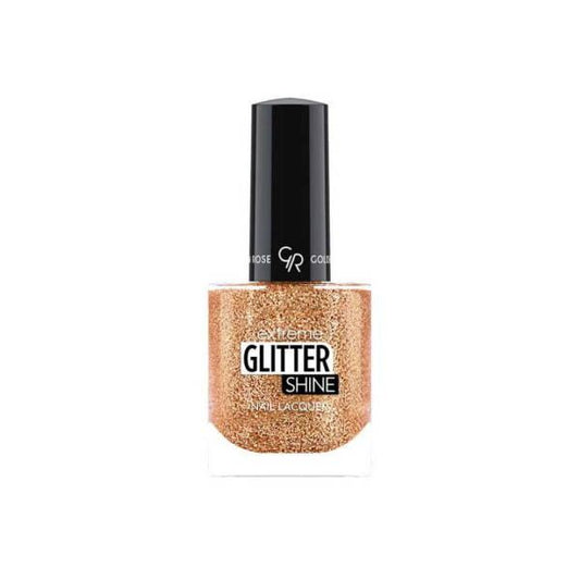 Golden Rose Glitter Nail Polish 206 - 10.2ml Shiny Nail Color for Trendy Looks