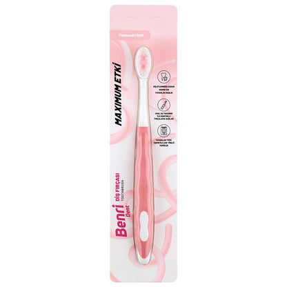 Benri Dent Soft Toothbrush Assorted 1 Count