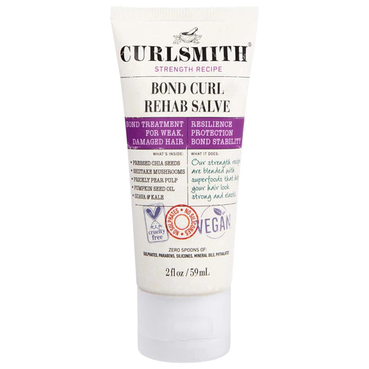 Bond Curl Rehab Salve: Intense Hair Protein Treatment for Curly Hair Repair & Frizz Control - Vegan Bond Building Therapy