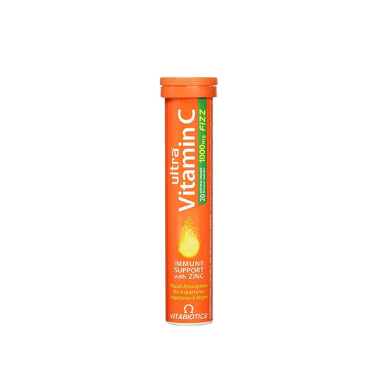 Vitabiotics Ultra Vitamin C 1000 mg Effervescent Tablets - Immune System Support & Energy Boost