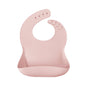 OiOi Basics Silicone Baby Bib - Food Grade, Easy Clean, and Durable for Mealtime Protection