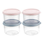 Bee Home Storage Container Set - 4 Piece, Dishwasher Safe, Polypropylene Containers for Breast Milk and Baby Food Storage