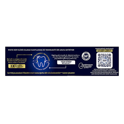 Signal White Now Gold Whitening Toothpaste - 3x Whiter Smile, Instant & Long-Term Effect