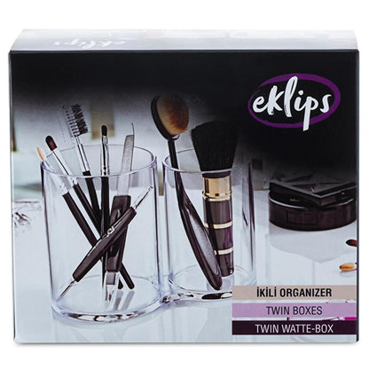 Eklips Dual Compartment Cotton Pad Holder