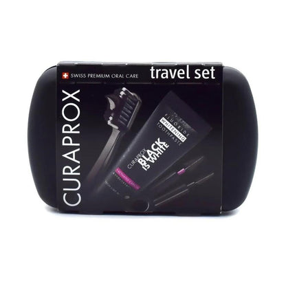 Curaprox Black Is White Travel Set for Gentle Whitening
