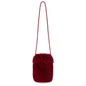 Eklips Burgundy Plush Phone Bag for Daily Use