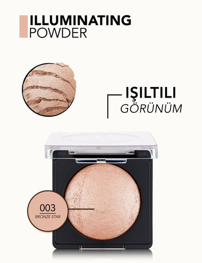 Flormar Baked Highlighter Powder Velvet 003 Bronze Star