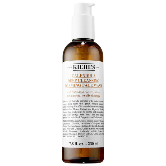Calendula Deep Clean Foaming Face Wash - Gentle, Non-Drying Cleanser for Oily Skin, Paraben-Free