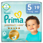 Prima Premium Care Baby Diapers Size 5 - 19 Count - Leak-Proof & Dermatologically Tested