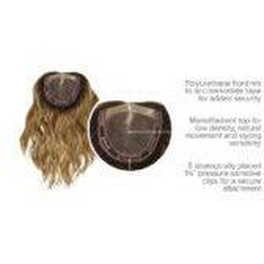 Raquel Welch Alpha Wave 16" Top Piece Hair Topper Hairpiece - Choose Color