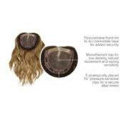 Raquel Welch Alpha Wave 16" Top Piece Hair Topper Hairpiece - Choose Color