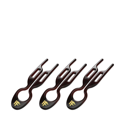 Fiona Franchimon No. 1 Hairpin Brown Hair Styling Pins 3-Pack