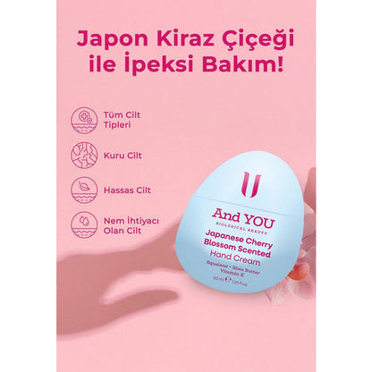 And You Japanese Cherry Blossom Moisturizing Hand Cream 30 ml