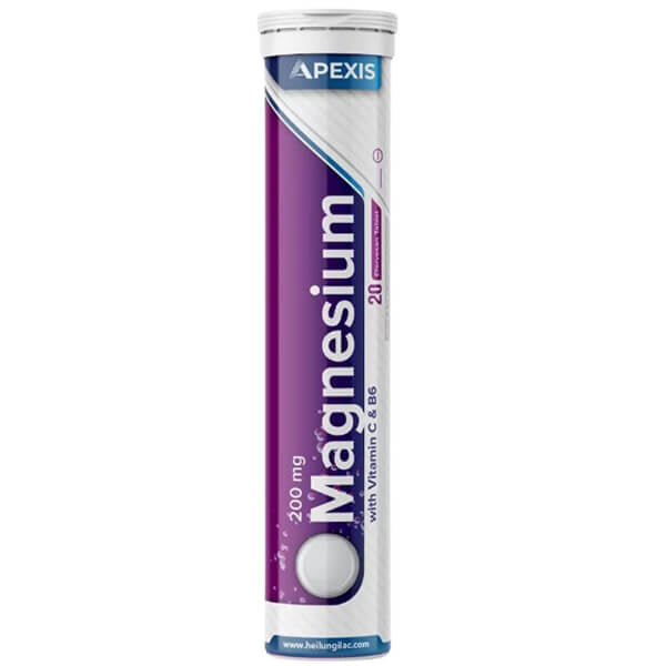 Apexis Magnesium 200 mg Effervescent Tablets - 20 Count