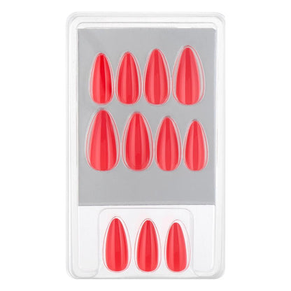 Eklips Red Almond Press-On Nails 24-Pack