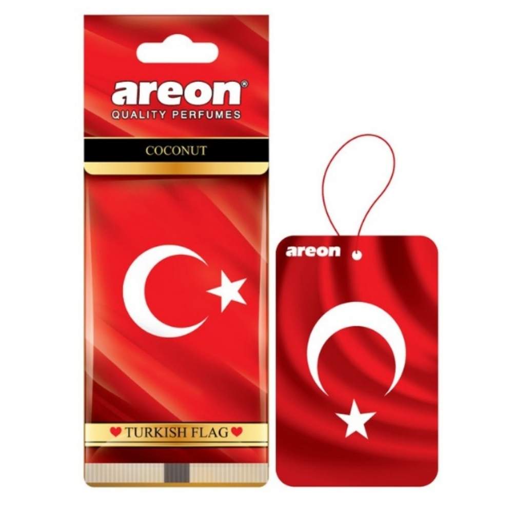 Areon Fresh Turkish Flag Bubble Gum Car Air Freshener