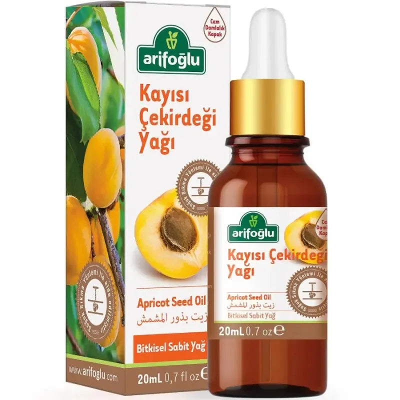 Arifoglu Apricot Kernel Oil Cold-Pressed Pure Oil 20ml