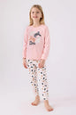 Arnetta Kids Long Sleeve Pajama Set in Light Pink