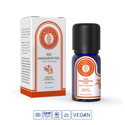 Arotolia Red Mandarin Essential Oil Pure Citrus Peel 10 ml