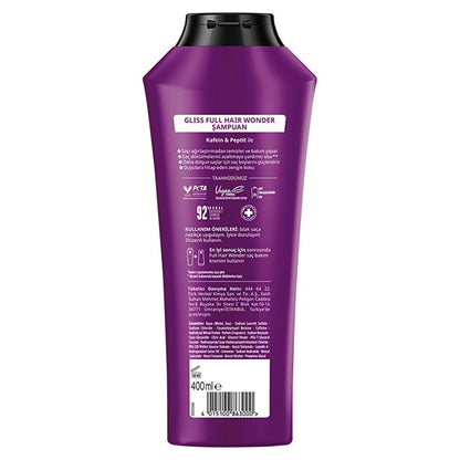 Gliss Full Hair Wonder Shampoo 400ml & Conditioner 200ml Set