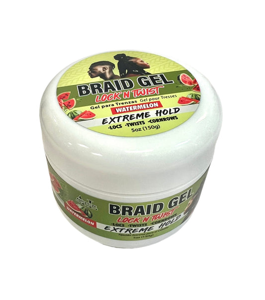 Ashley Lee Lock N' Twist Braid Gel, Extreme Hold (Watermelon), 5 fl oz