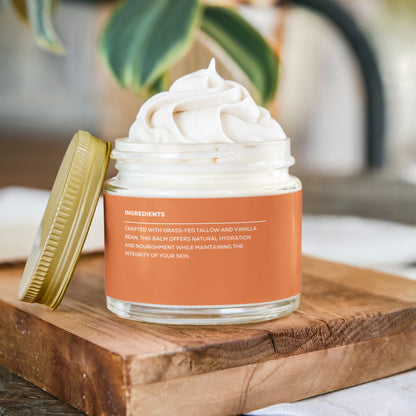 Iris Cosmetics Whipped Grass-Fed Tallow Balm with Vanilla Bean