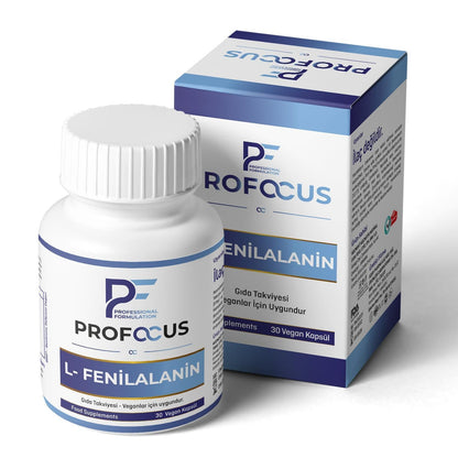 PF ProFocus Dietary Supplement - Vegan Capsules with L-Phenylalanine, Ginkgo Biloba, and Vitamins for Cognitive Support and Wellness