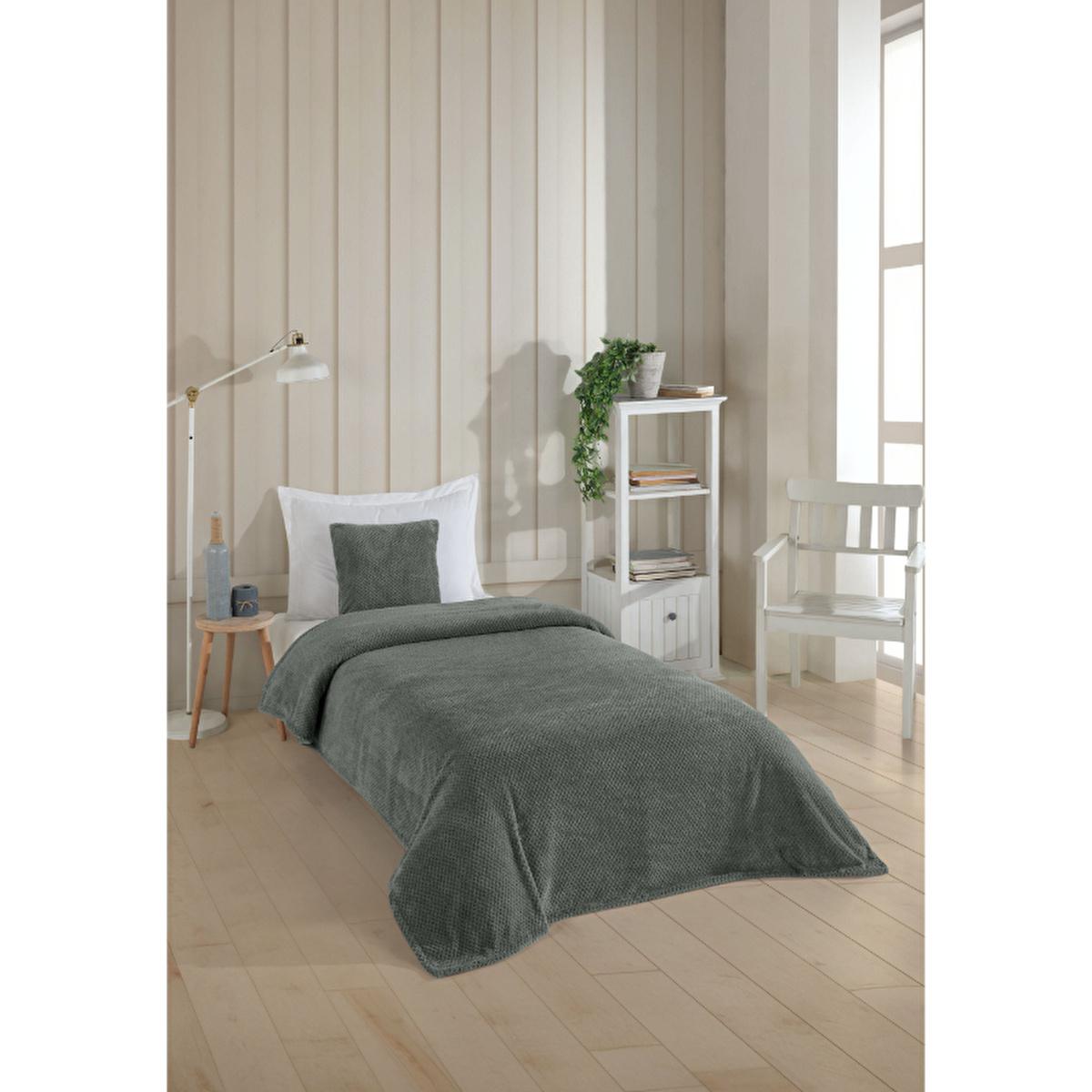 Wondel Anthracite Polycotton Baby Blanket: 43x35 in Soft Crib Blanket for Newborns & Infants - Versatile, Stylish, Easy Care