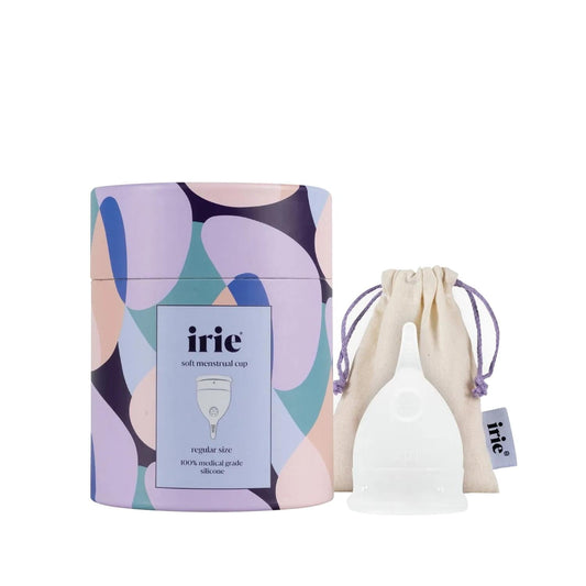 irie Menstrual Cup - Eco-Friendly, Reusable, Transparent Menstruation Hygiene Solution for Women
