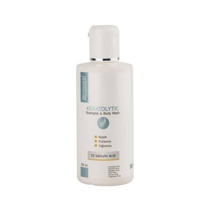 Dermoskin Keratolytic Shampoo and Body Wash 200ml - Anti-Dandruff Care for Sensitive Scalp
