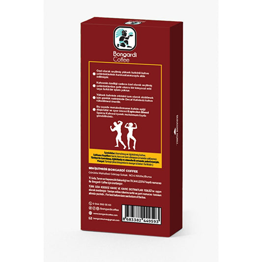 Bongardi Explosion Blend Coffee Capsules - High Caffeine, Nespresso Compatible, 10 Count