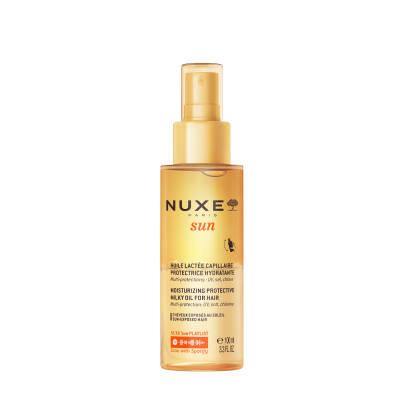 Nuxe Sun: UV Protection Moisturizing Hair Oil - Water Resistant Beach & Summer Hair Care, Protects from Sun, Salt & Chlorine - 3.38 fl oz