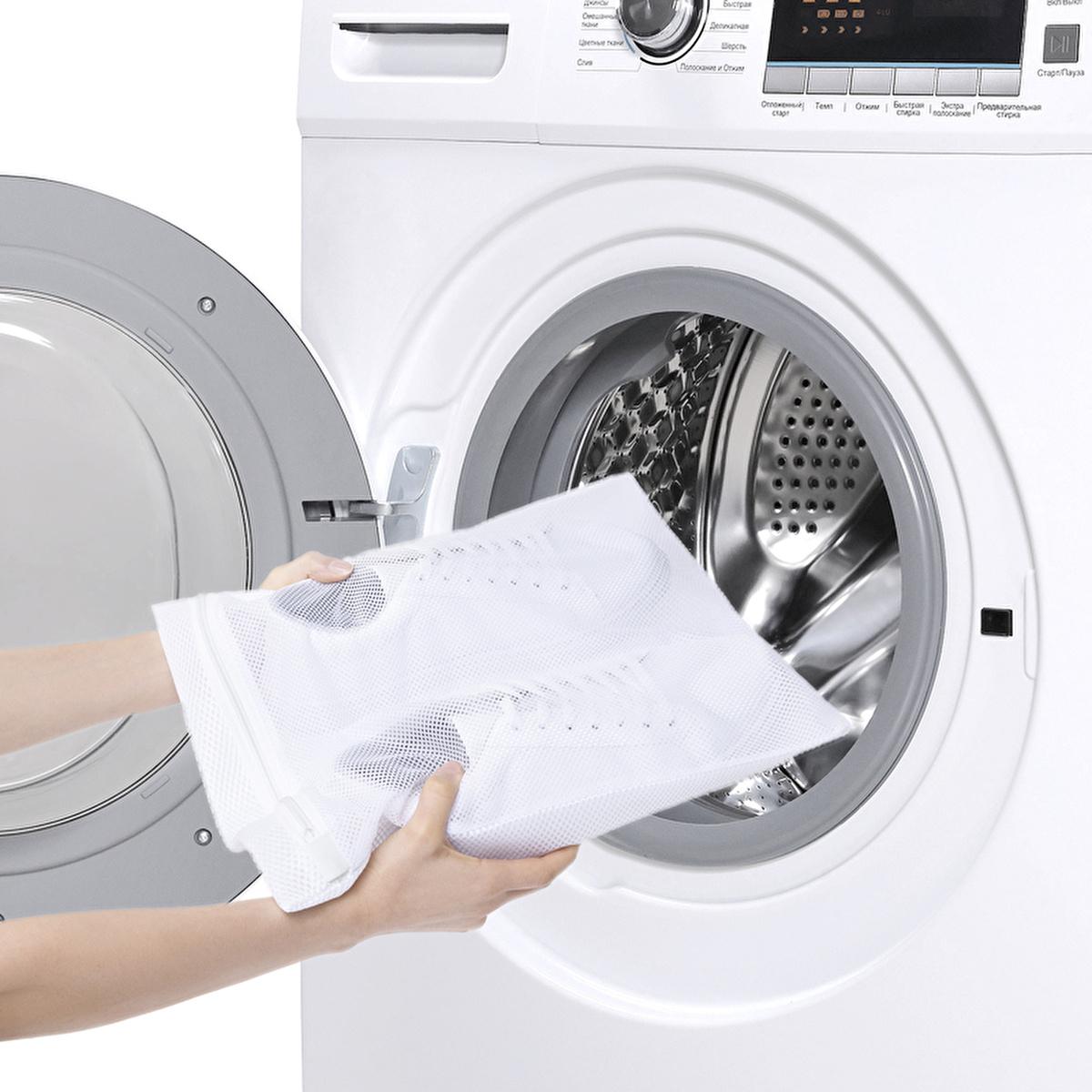 Ocean Home Shoe Washing Bag - White, 35x40cm - Protects & Cleans Delicate Shoes