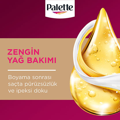 Palette Deluxe Hair Dye - Long-Lasting Coffee Brown Color with Nourishing Formula