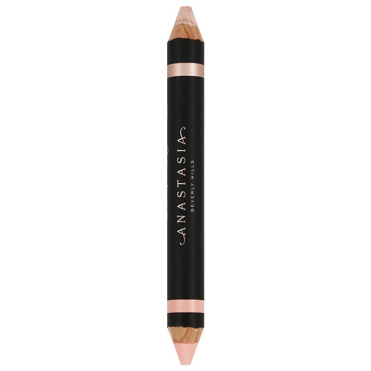 Anastasia Highlighting Duo Eyebrow Pencil: Double-Ended Matte & Shimmer Highlighter for Defined, Glowing Brows with Vitamin E