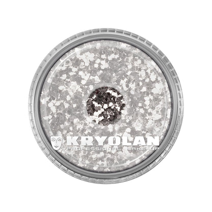 Kryolan Polyester Glimmer Coarse Silver Glitter 4 g